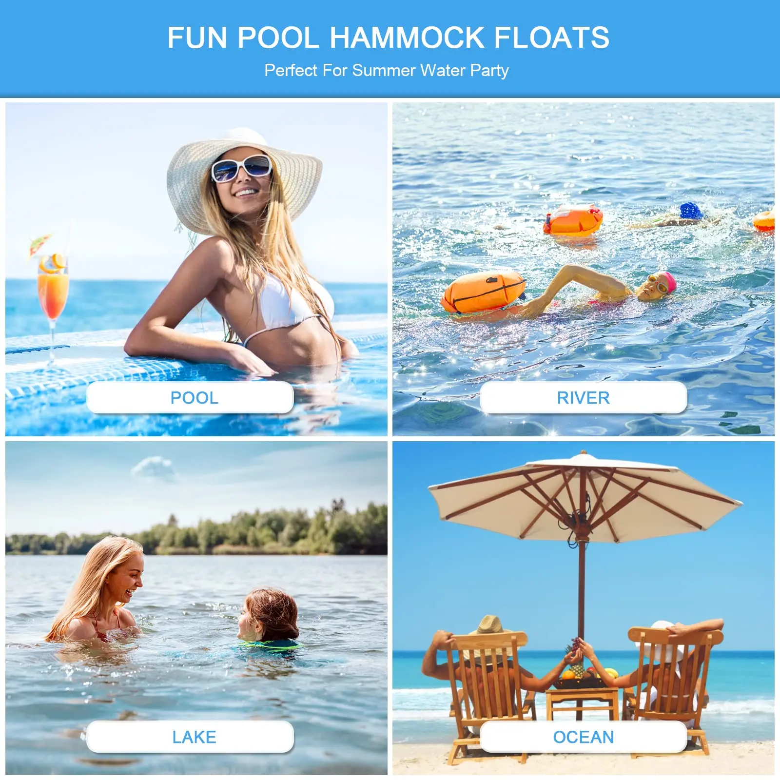 Pool schwimmt für Schwimmbad Stuhl Float Wasser Hängematte aufblasbare Pool Float Pool Hängematte Float für Erwachsene Pool Lounge Float chai