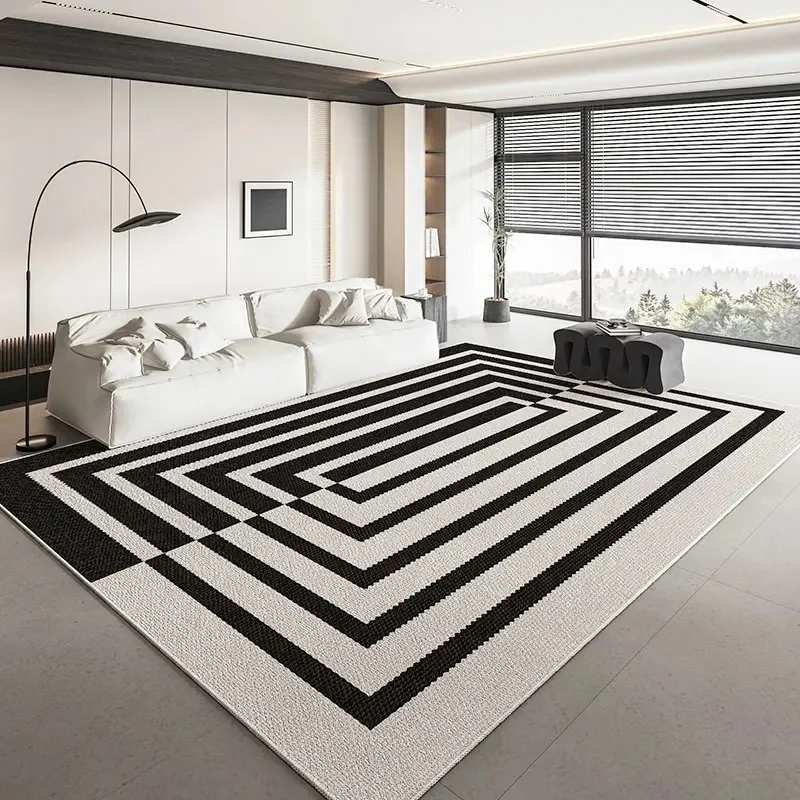 

VIKAMA Modern Geometric Area Rug Non-Slip Floor Mat for Living Room Bedroom Cloakroom Sofa Coffee Table Home Decor