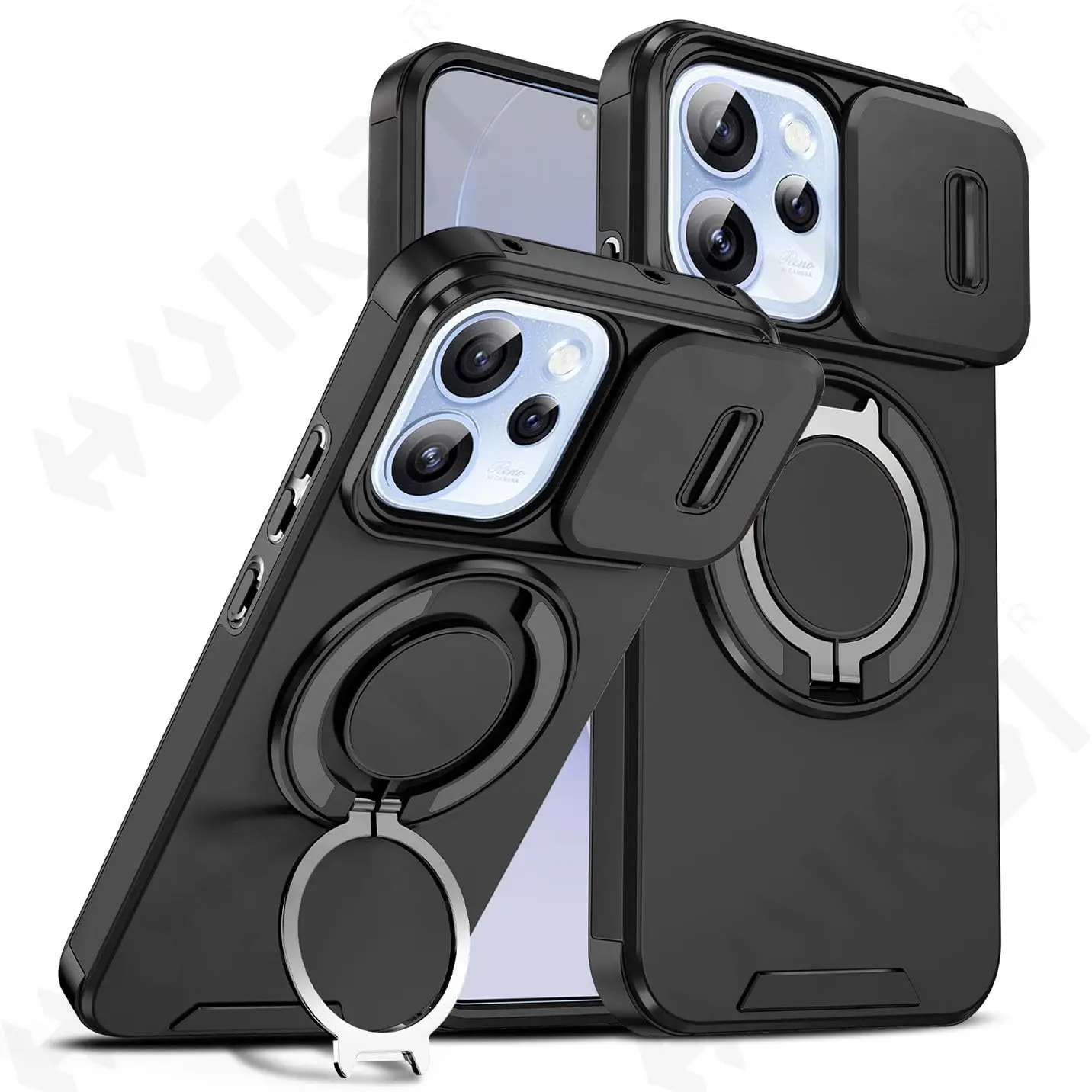 Case for OPPO Reno 15F 15 Pro 360 Full Armor Sliding Camera 