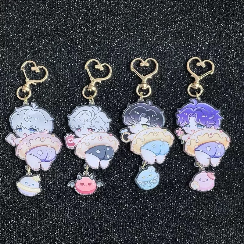 

Любовь и глубокое пространство Caleb Sylus Rafayel Xavier Zayne Рождественский брелок в стиле косплея двусторонний кулон