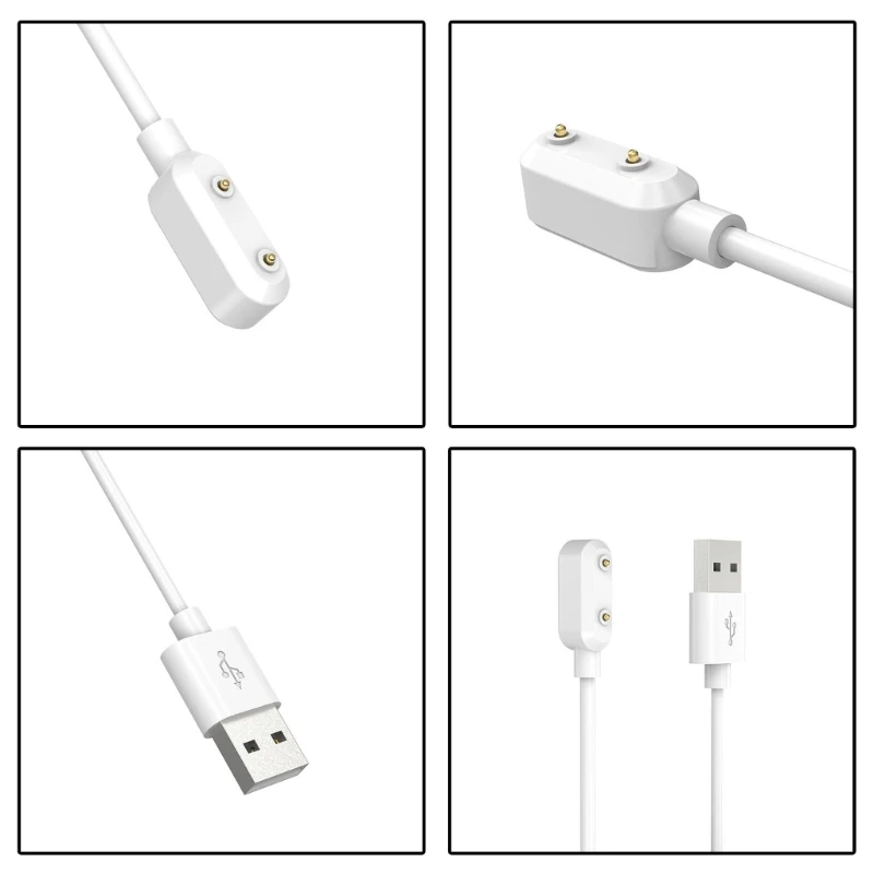 สายชาร์จ USB สำหรับเครื่องติดตามการออกกำลังกายนาฬิกาสายชาร์จซิงก์ดาต้าแบบเร็วสำหรับสวมใส่อุปกรณ์