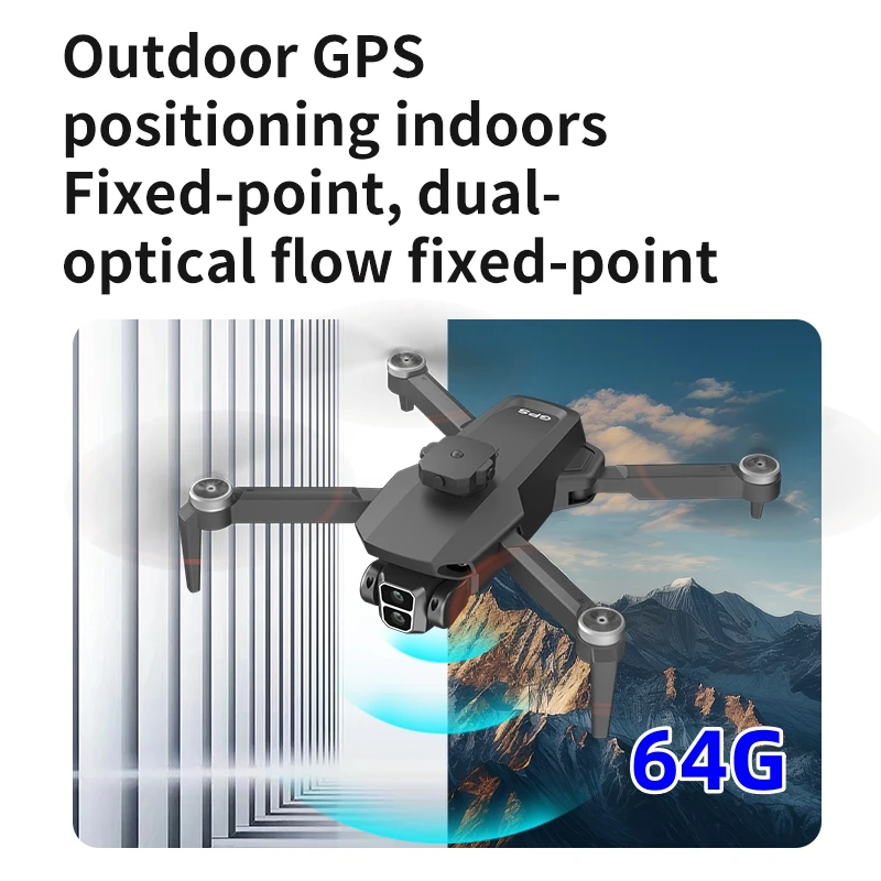 L106 MAX GPS Drone 4K Professional HD Dual Camera 5G WIFI Brushless Motor FPV Quadcopter Foldable Aerial Photography Drone