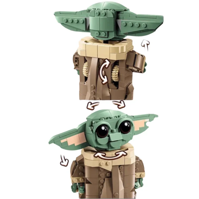 MOC 75403 Baby Gugu و Maglev عربة أطفال اللبنات الطوب تحوم عربة لطيف الكرتون ديكور المنزل هدايا عيد الميلاد