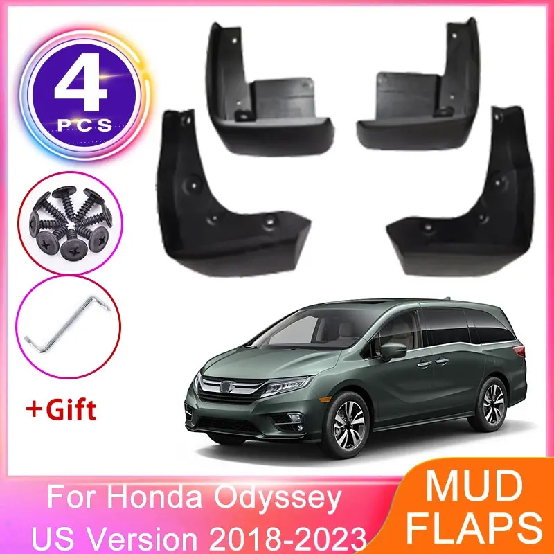 

Для Honda Odyssey RL6 2018-2023 2019 MK5 4x брызговики (комплект) для передних и задних колес, защита от брызг, для американской версии автомобиля