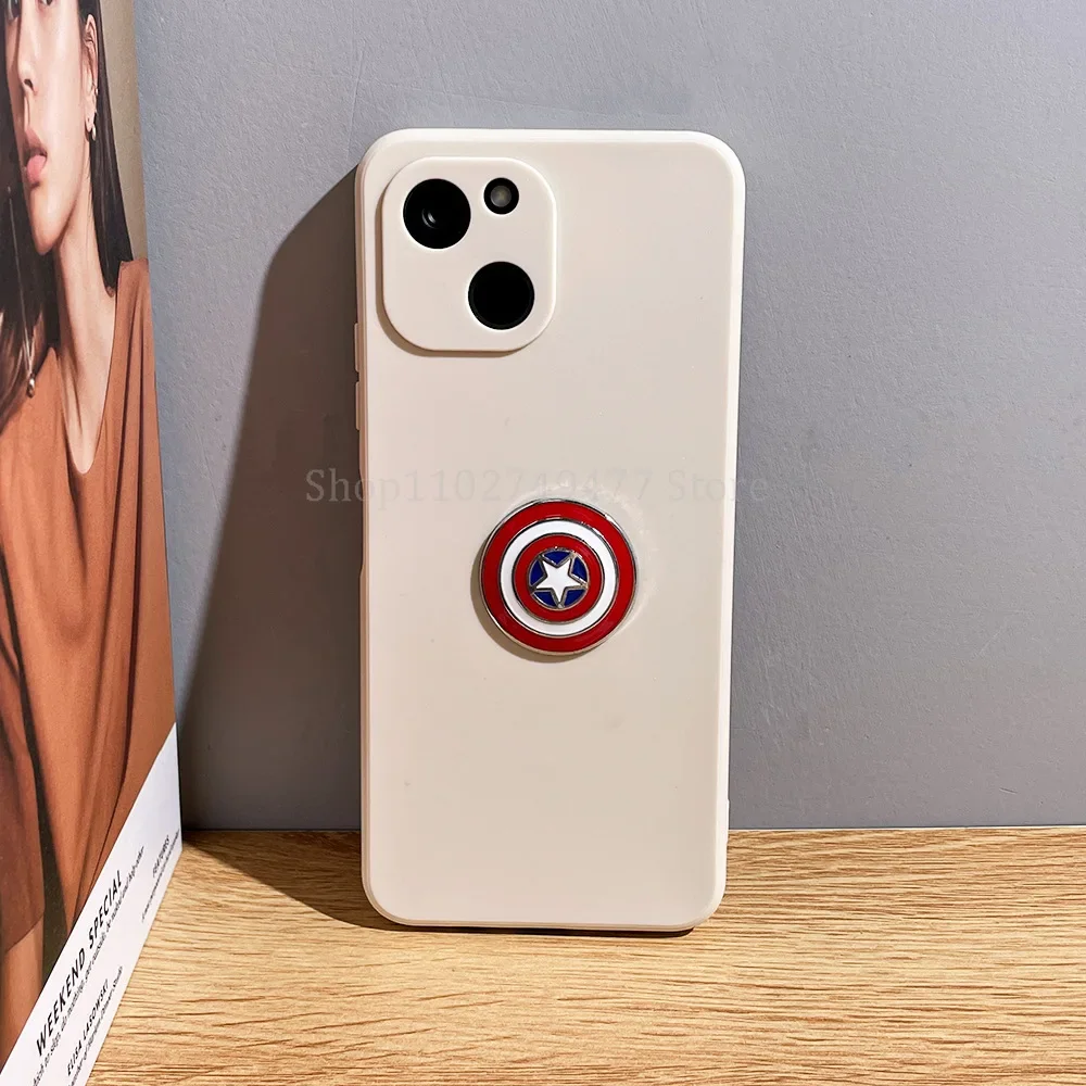 Marvel Superhero without needle badge Captain America metal phone sticker refrigerator sticker cartoon creative Brooch gift