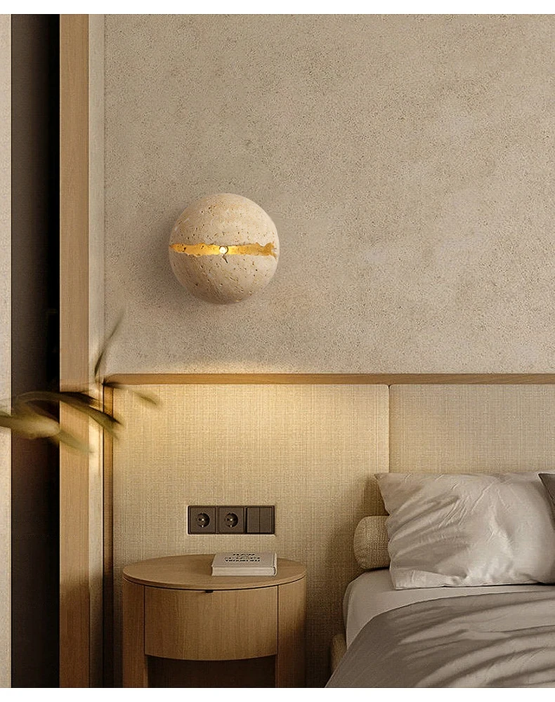 

Natural yellow cave stone wall lamp, living room corridor staircase, homestay hotel LED wall lamp GN360TB