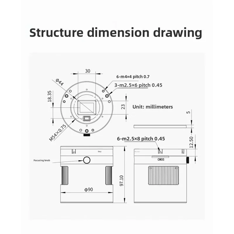 ASI2600MC Astronomical Frozen Camera, Color Deep Space Photography Guide Star