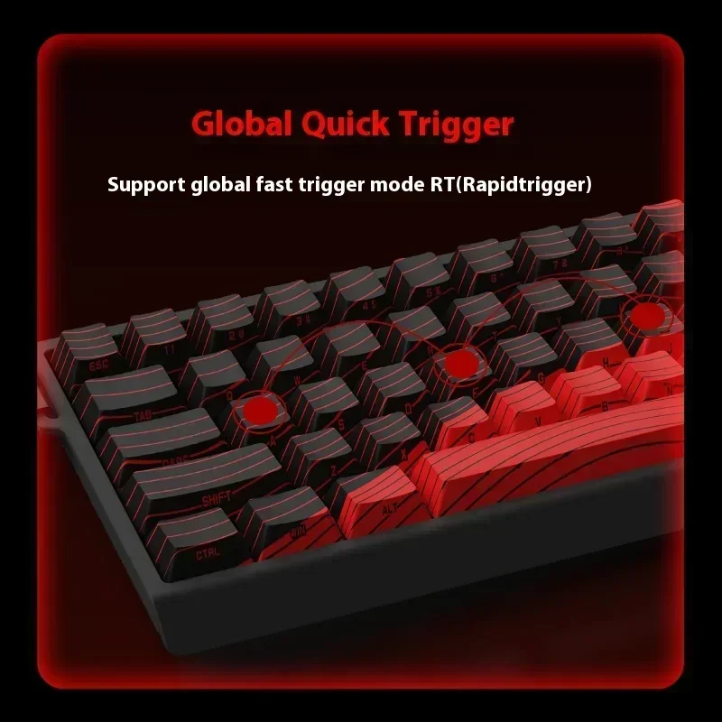 Prodotti promozionali Madcatz Mad60 68 HE Tastiera da gioco con interruttore magnetico Hot Swap Personalizza tastiera meccanica cablata Regali per PC