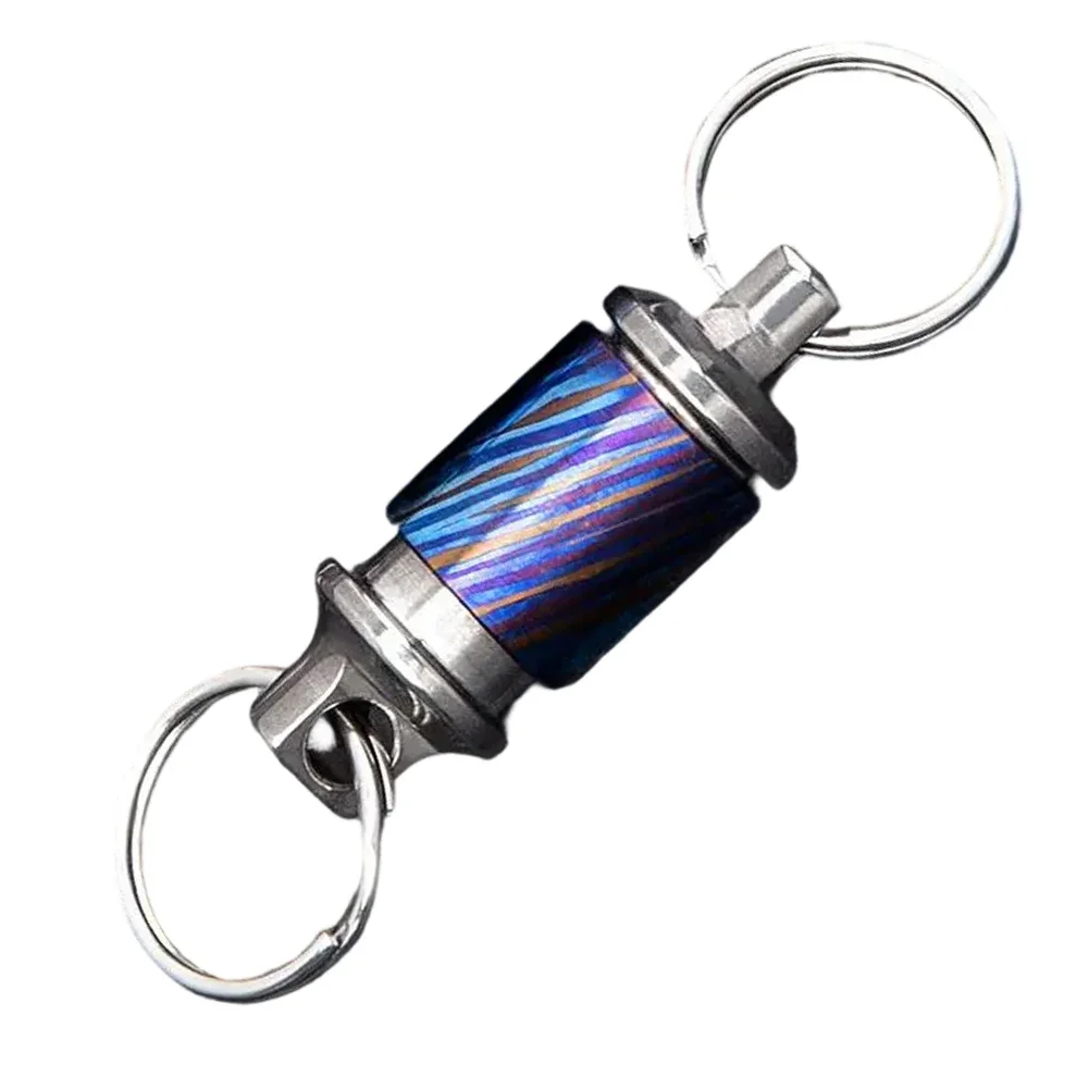 

Picnics Travel 58mm Quick Release Keychain Easy Separation Mechanism Ideal For Outdoor Use Lightweight Ti Alloy