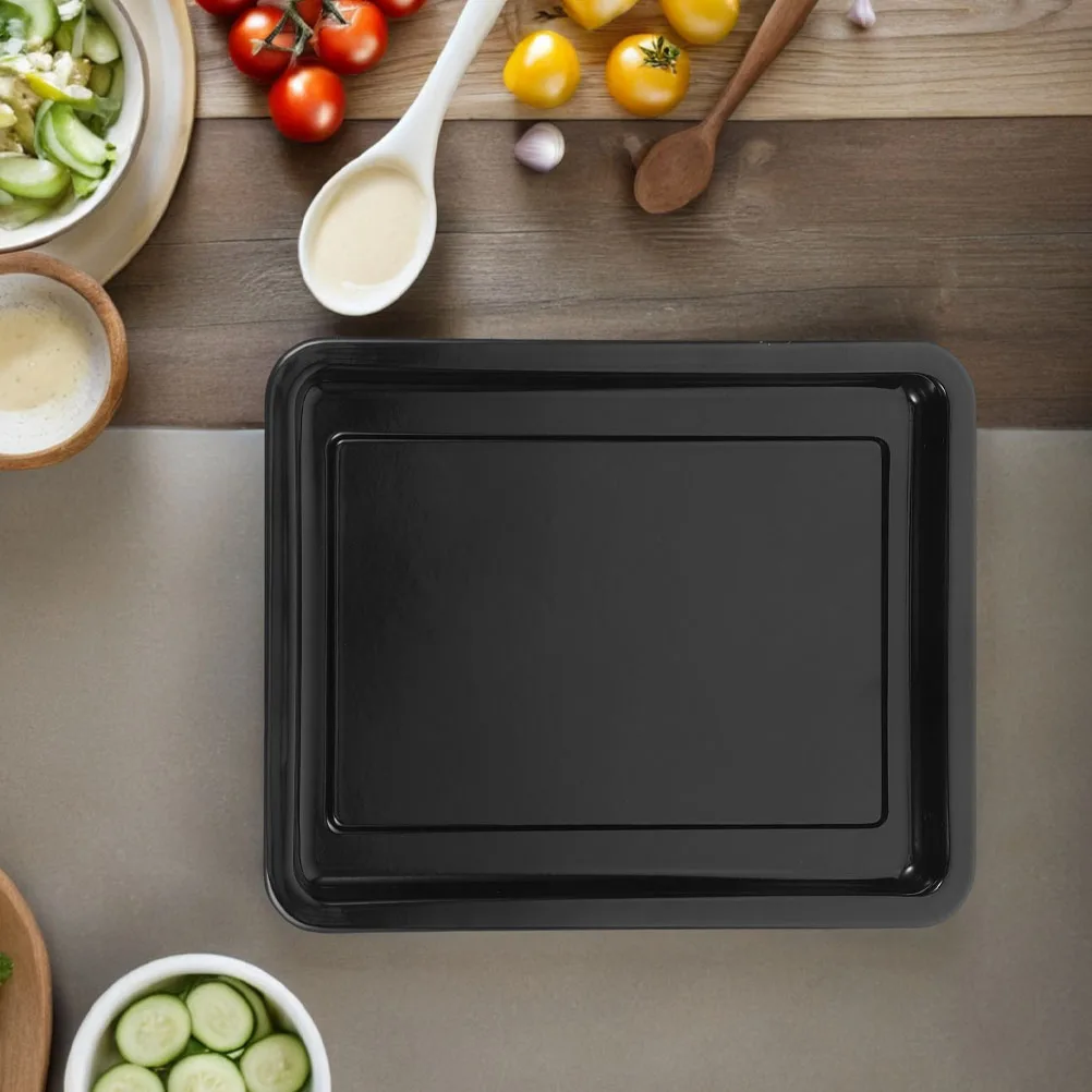 

Enamel Baking Pan Rectangular Roasting Tool Ovenware High Temp Resistant Cake Roll Tray Grease Proof Easy Clean Kitchenware