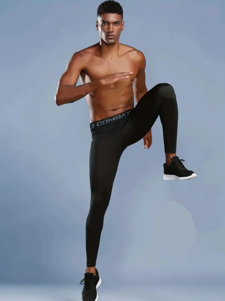 

Высокопроизводительные компрессионные леггинсы для мужчин, колготки для фитнеса и тренировок для улучшения фитнеса и комфорта бега