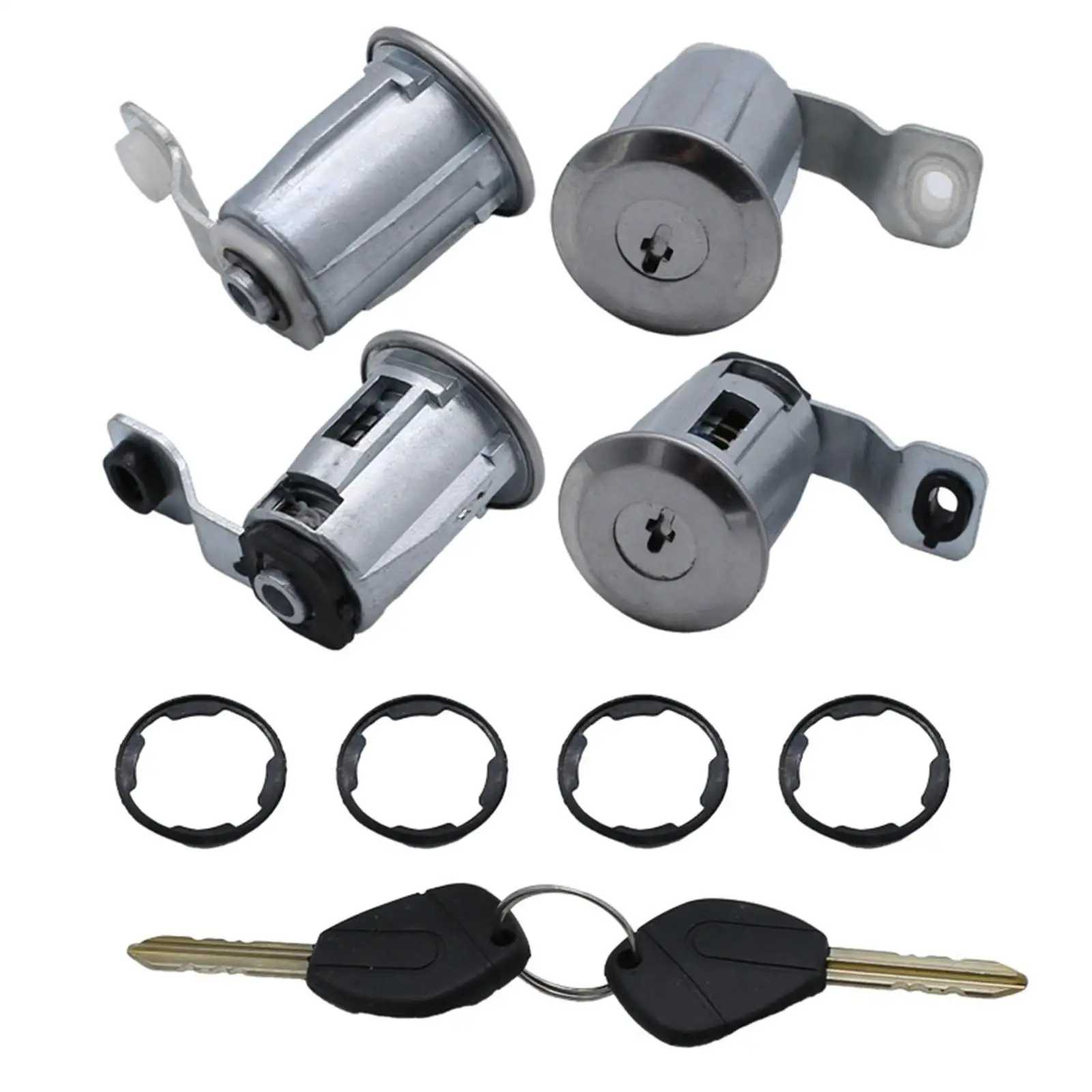 

Цилиндр дверного замка (замковая вставка) для автомобиля с 2 ключами, запчасть для ремонта