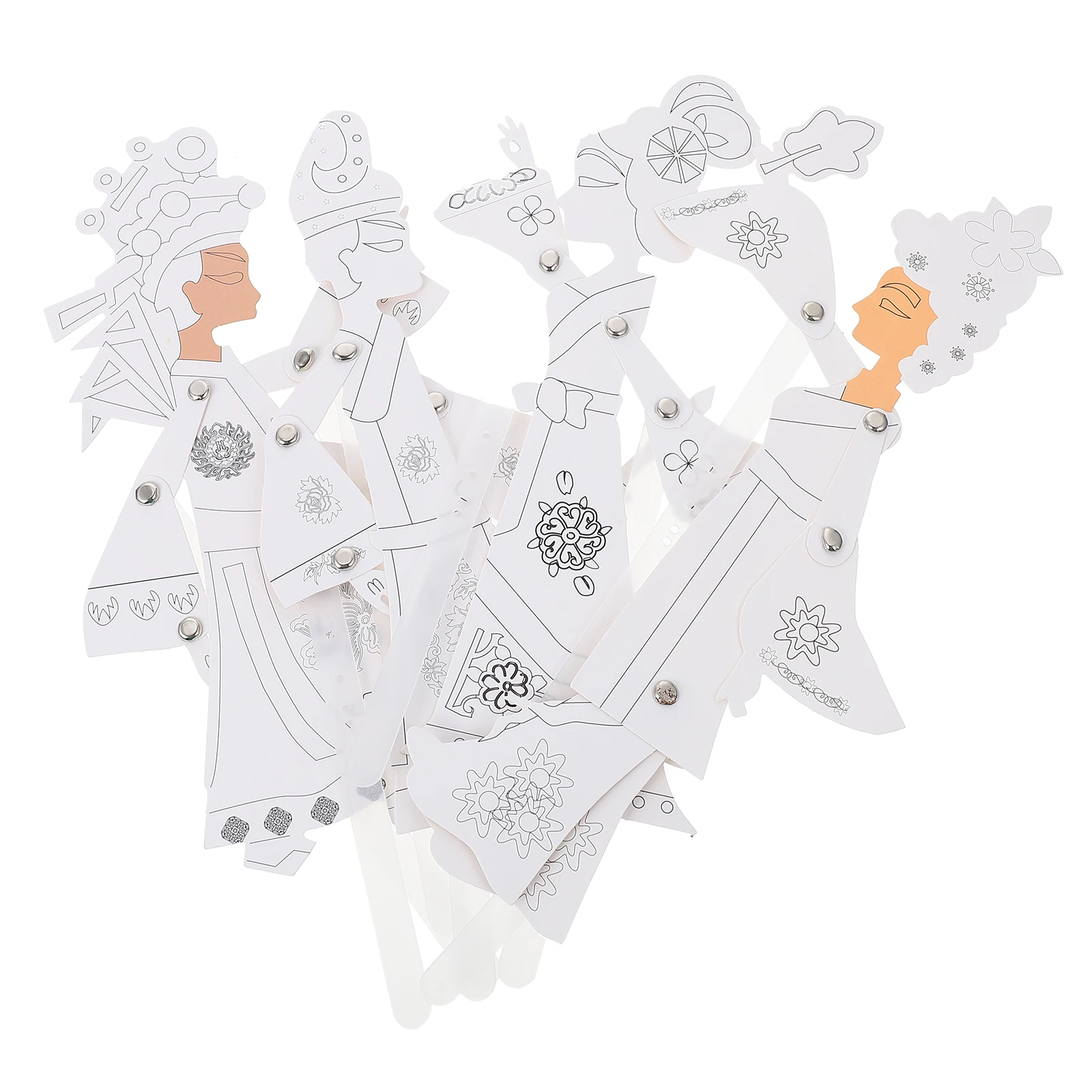 4 conjuntos diy kit de sombra chinesa materiais coloridos conjunto de artesanato educacional montagem lazer para crianças desempenho palco