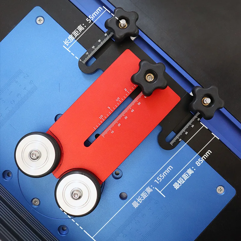 Cutting machine table saw flip-chip roller fast cutting limit backer woodworking table chute positioning and fixing tool
