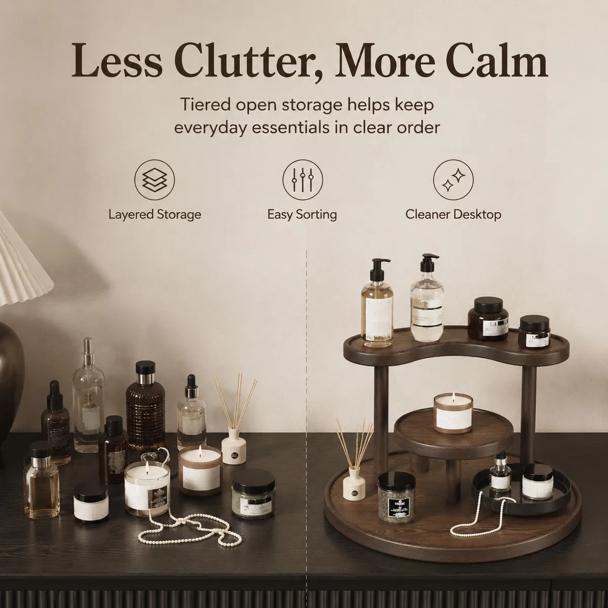 Selected Makeup Storage Box Essential Oil Skincare Bath Counter Organizer Computer Desk Organizer Box