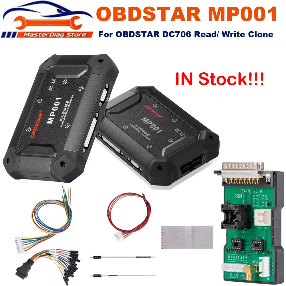 OBDSTAR MP001 Set (MP001 Programmer+C4-01 Host +W004/W005/ECU Bench Jumper) for OBDSTAR DC706 Read/ Write Clone/ Data Processing