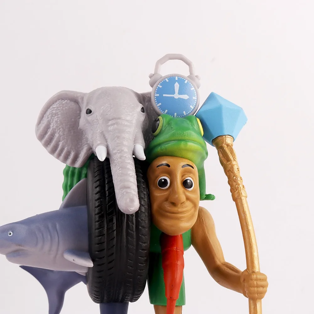 زخرفة مدمجة الكل في واحد من Brainrot، تمثال فريد قابل للجمع، هدية مثالية لأعياد ميلاد الهالوين وأعياد الميلاد وسطح المكتب #2