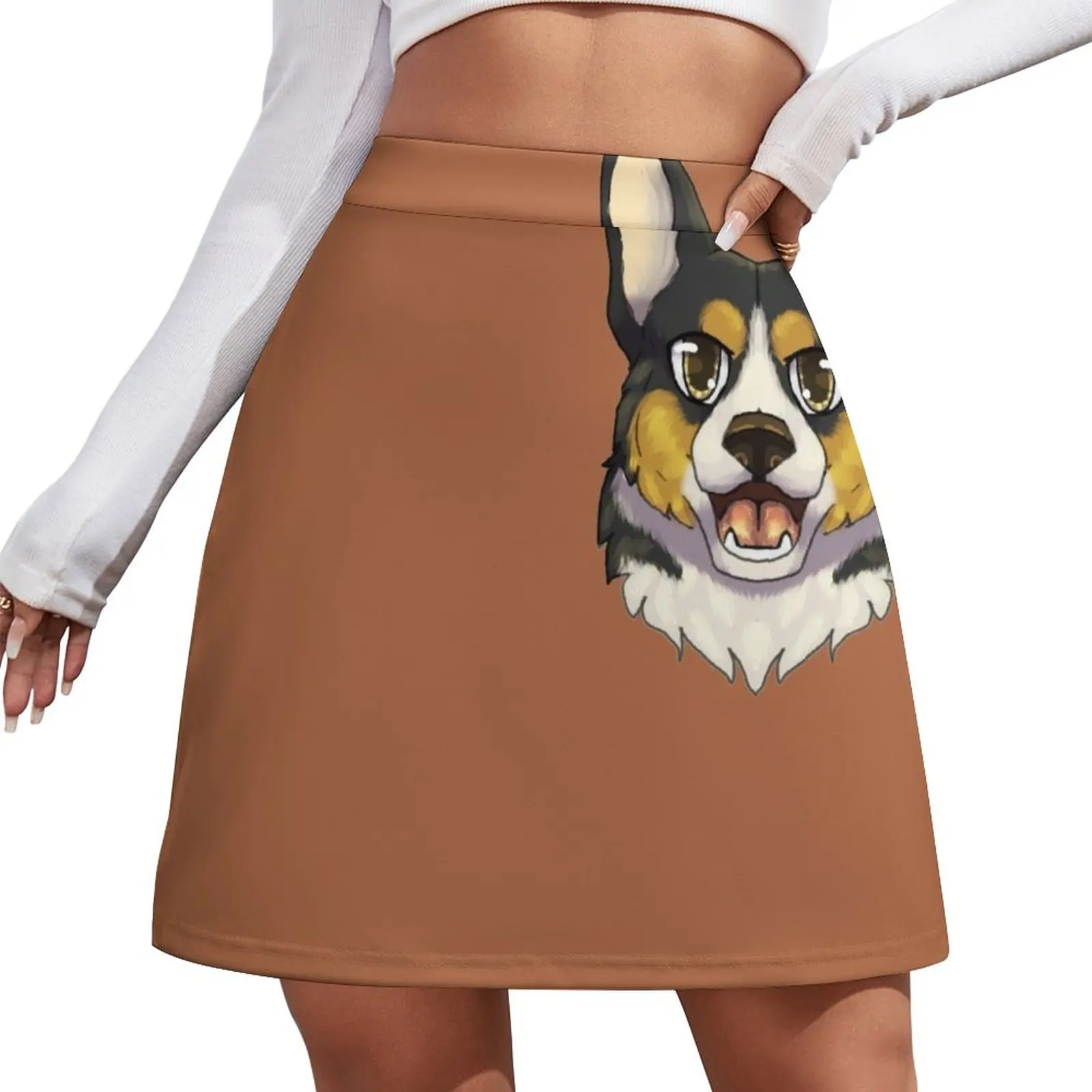 

Tricolor Corgi Mini Skirt Women's summer skirts korean style short skirts for women mini skirts Mini Skirt