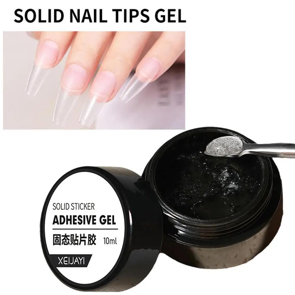 Pegamento de uñas de estado moldeable, pegamento de fototerapia fuerte, parche adhesivo enlatado, 10ml de duración, fácil extensión adhesiva I0G5