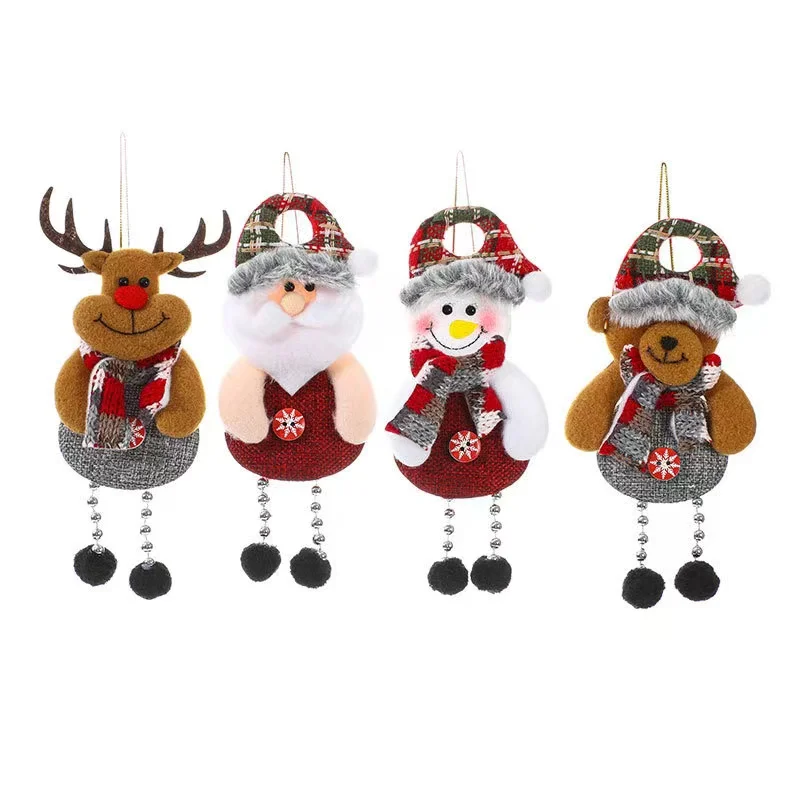 Christmas Decorations Santa Elk Pendant Gifts Christmas Tree Fabric Doll Pendant