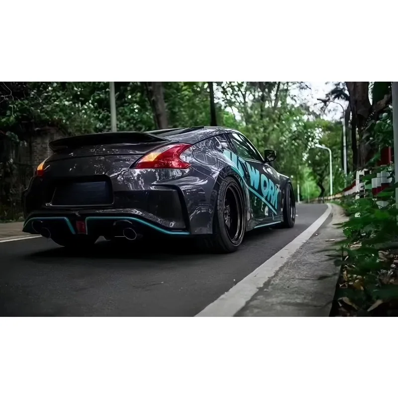 Новые бамперы для 370Z с буксировочным крюком накладками на капот спойлерами боковыми порогами передними крыльями