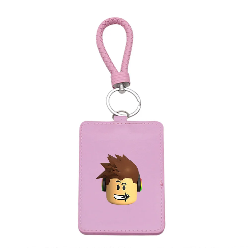 Game Roblox Card Holder Documents Card Cover Cartoon Kawaii Traffic Protect Case Student Pendant Boy Storage Bag Festival Gift