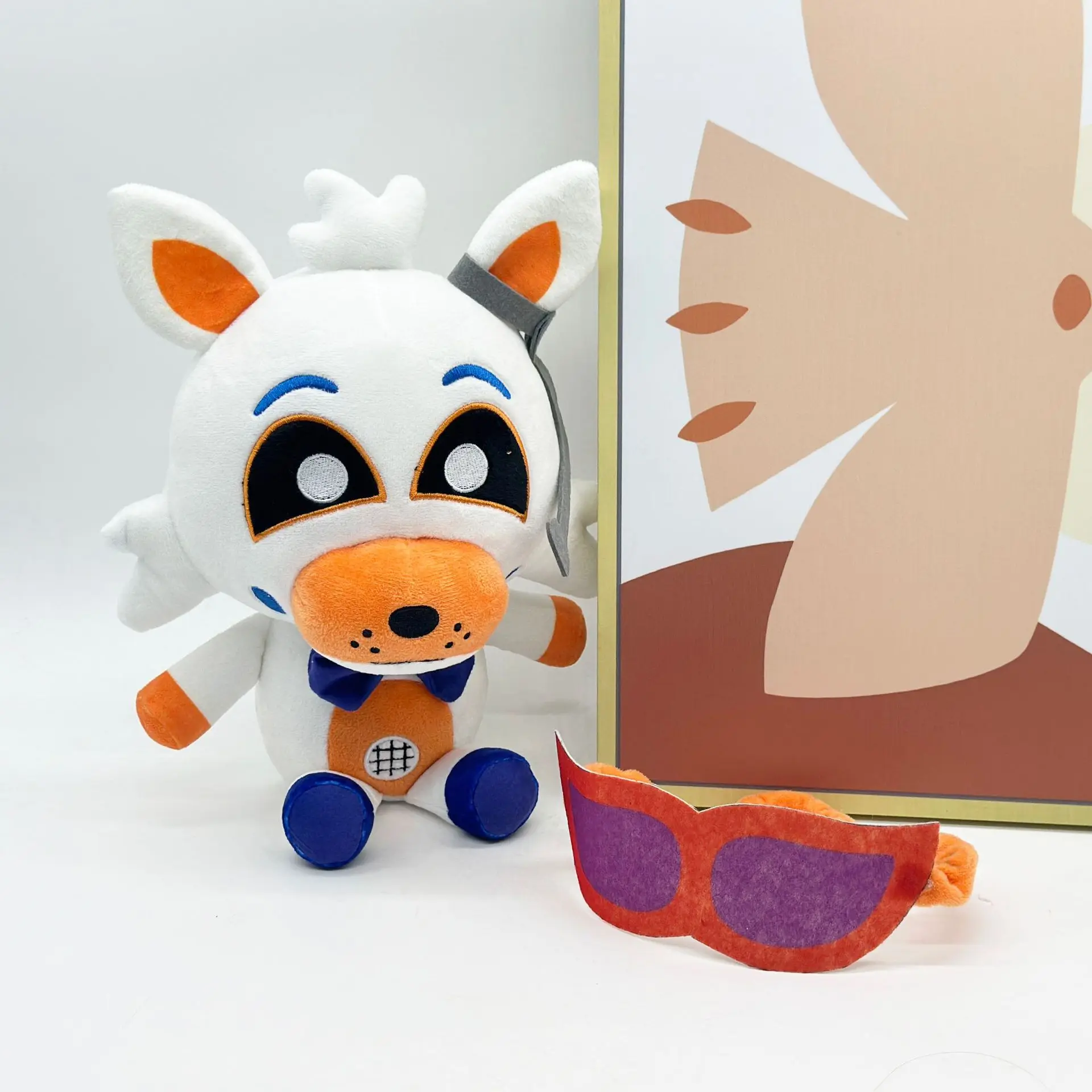 Lolbit FNAF juguetes de peluche lindos muñecos de peluche suaves regalos para fanáticos del juego