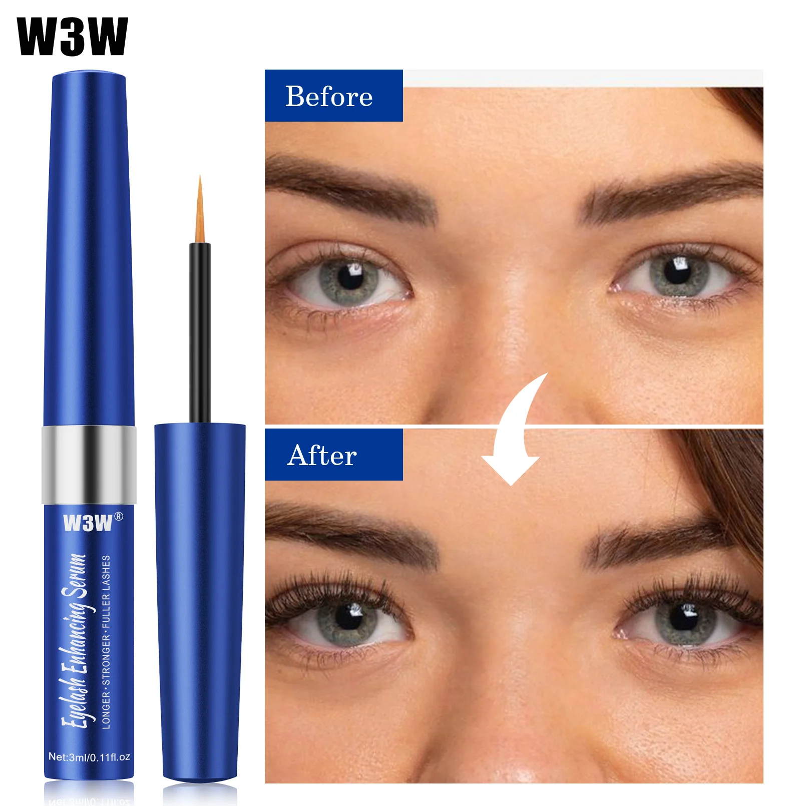 เซรั่มเร่งการเจริญเติบโตของขนตาอย่างรวดเร็ว 5 วัน เสริมขนตาอย่างเป็นธรรมชาติ ยาวขึ้น หนาขึ้น รักษาขนตา ผลิตภัณฑ์ใหม่ ดูแลดวงตา แต่งหน้า