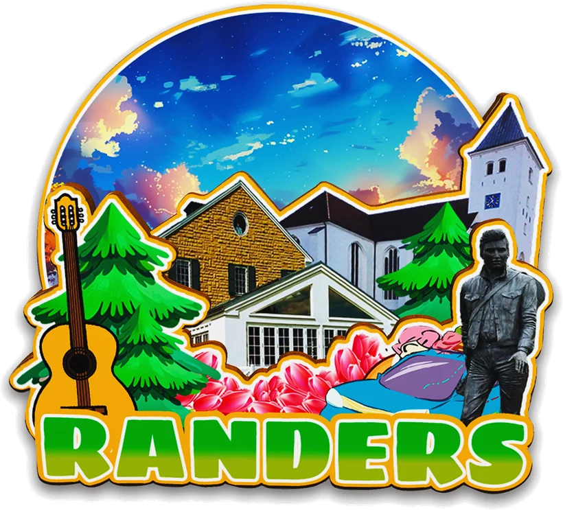 مغناطيس ديكور لـ Randers Soenderborg Veja Hillerod Horsens كوبنهاغن الدنمارك مدينة معلمية تذكارية للسفر الثلاجة #3