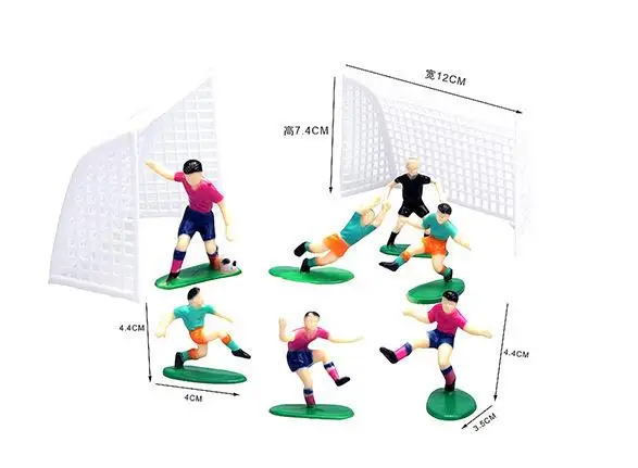 Football Cake Decorations Football Birthday Party Cake Toppers Football Team Model Kids Boys Happy Soccer Birthday Party Decors