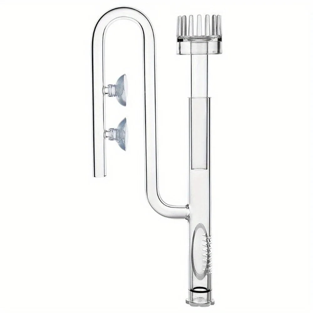Aquarium-Wasserpumpe, Einlassrohr, Glasrohr, Durchlauferflächenschäumer, Aquarium absorbiert effektiv organische Matter, entfernt Schaumstoffe