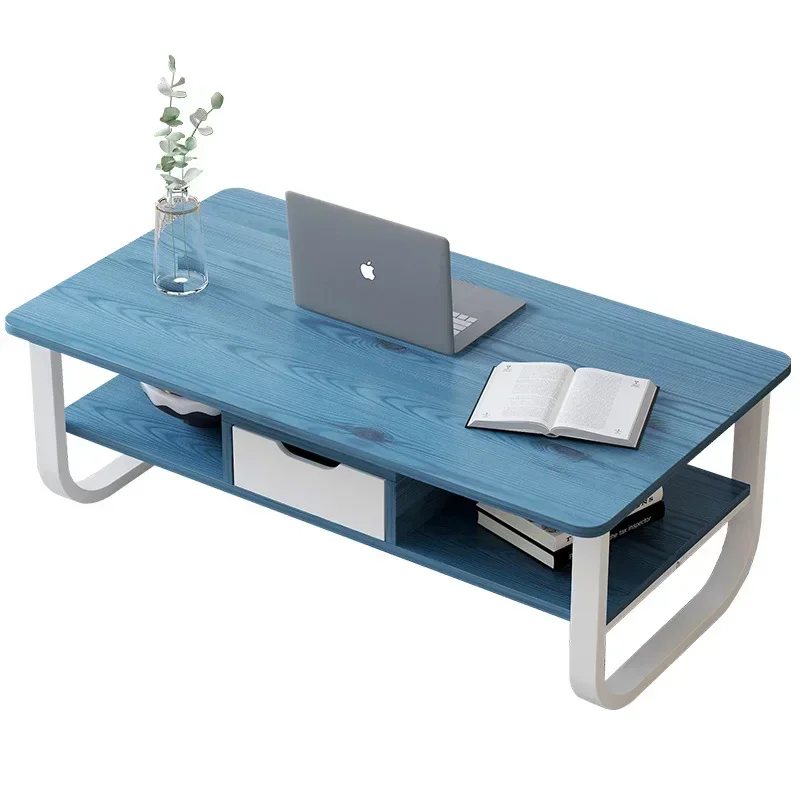 Drewniany stolik kawowy lekki luksusowy nowoczesny prosty rama nogi stolik do herbaty balkon małe minimalistyczne Koffietafels meble do salonu