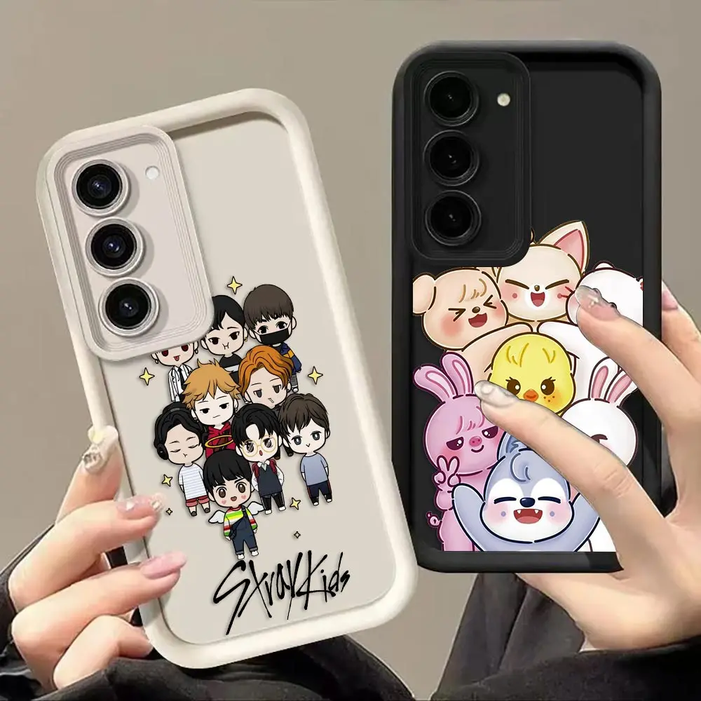 Phone Case For Samsung Galaxy S26 S25 S24 S23 S22 S21 FE S20 ULTRA PLUS 5G Silicone Case Shell Capa Cover K-Kpop S-Strays K-Kids