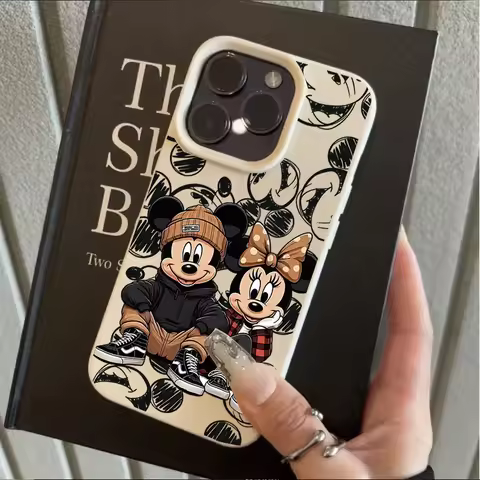 Funda Mickeys Minnies Lichee leather pattern Phone Case For Oppo A6X F31 A6 A5X A5 A60 A3X A3 A98 A79 A78 A58 A38 A76 Pro 4G 5G