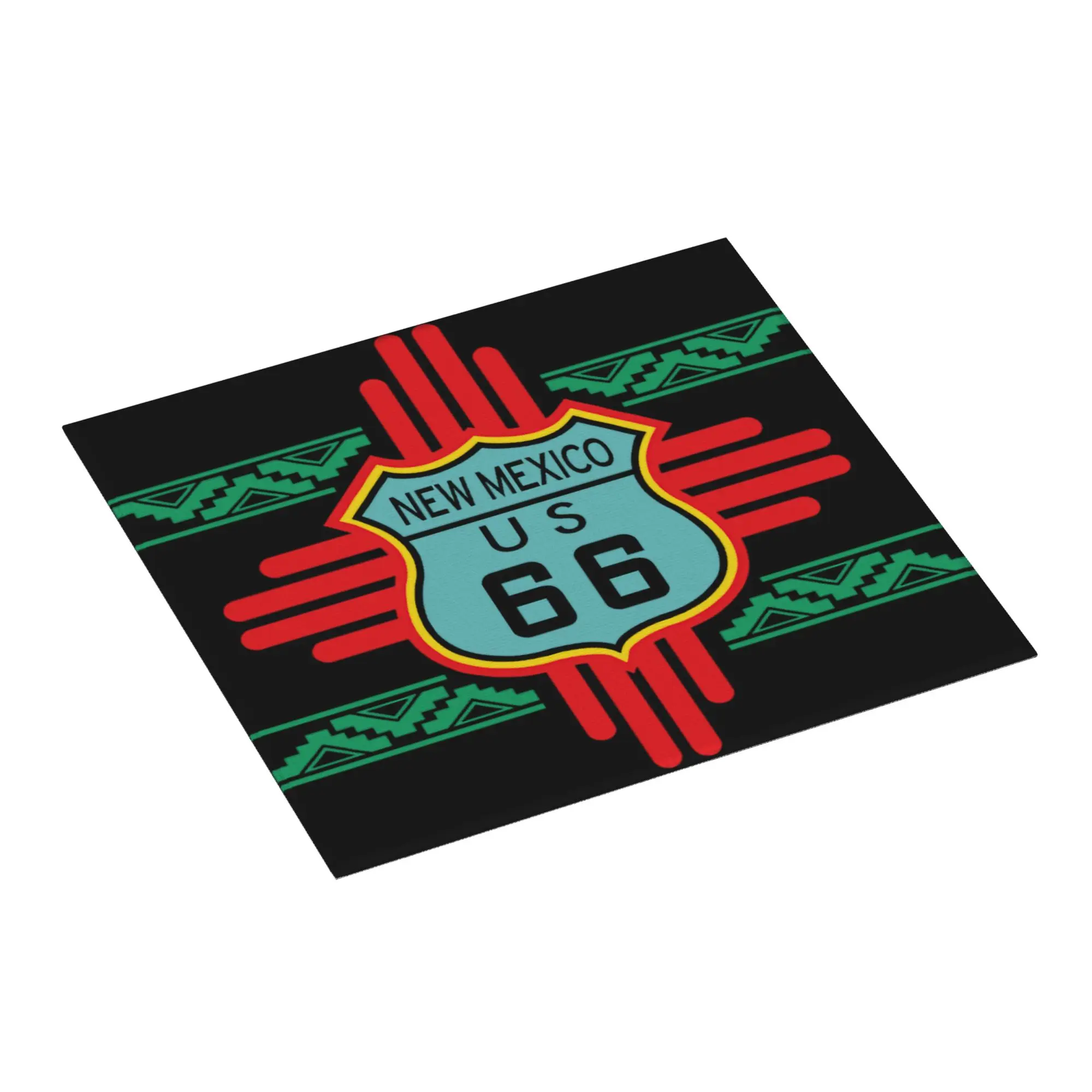 Motorcycle Tour Route 66 Non Slip Kitchen Counter Protector Mat Barware Tableware Reusable  Bathroom Drying Mat For Kitchen