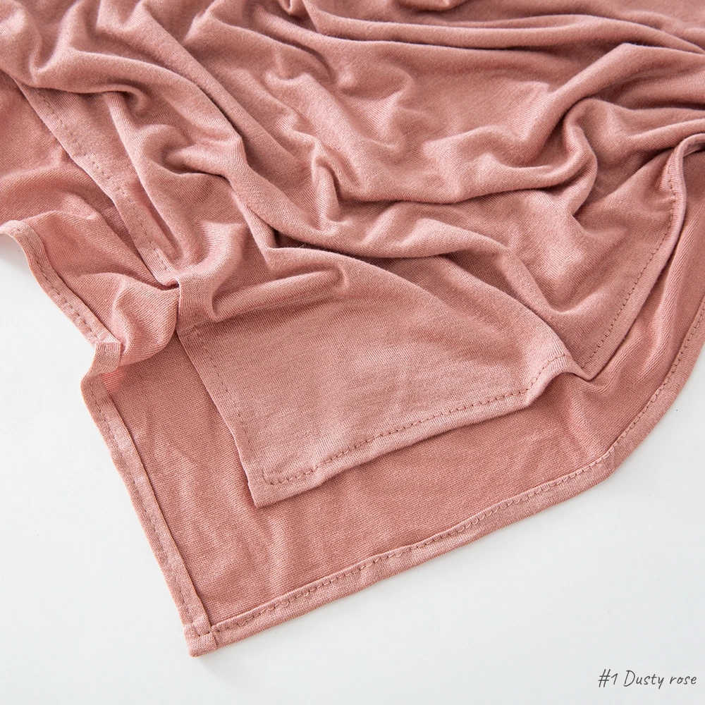 29 farben Günstige Jersey Hijab Schal Solide Muslimischen Lange Schals Turban Schal Elastische Baumwolle Arabischen Kopftuch Kopf Wraps Saudi Hijabs – Detail 13