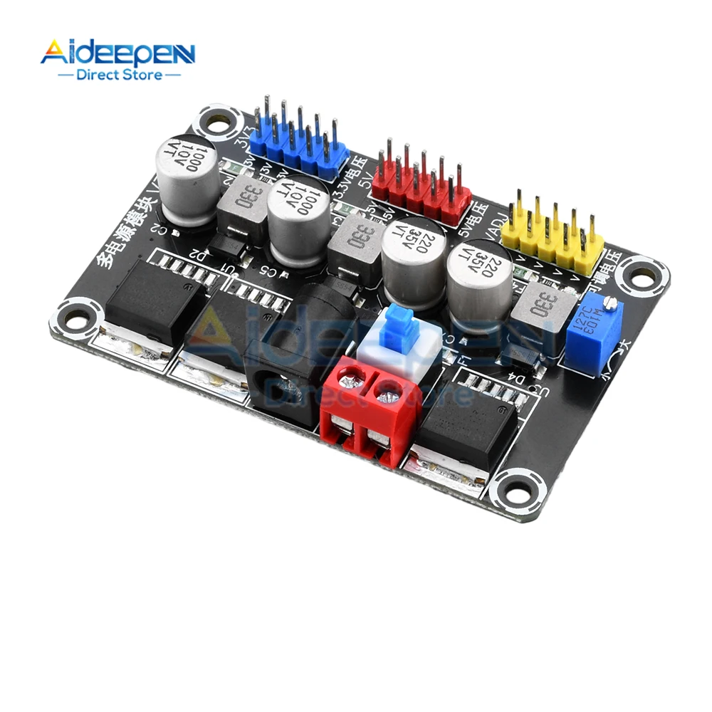 Modul catu daya Regulator tegangan DC 3.3V 5V, modul uji daya mobil pintar balap elektrik CIP LM2596 dapat disesuaikan