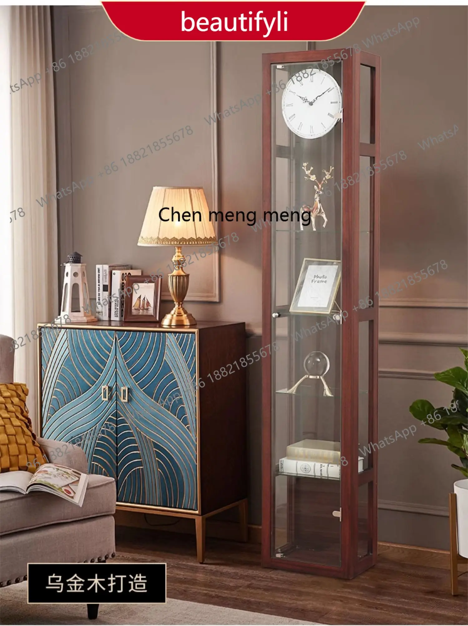 Modern Minimalist Floor Clock for Home Living Room Creative Floor Standing Clock a55