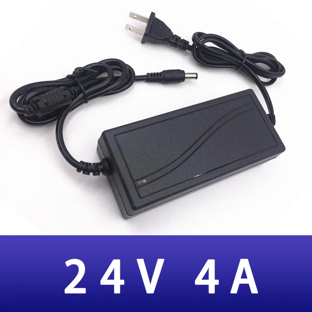 

AC DC New 24V 4A power adapter eu us 110V-220V universal plug adjustable adapter for cctv wifi