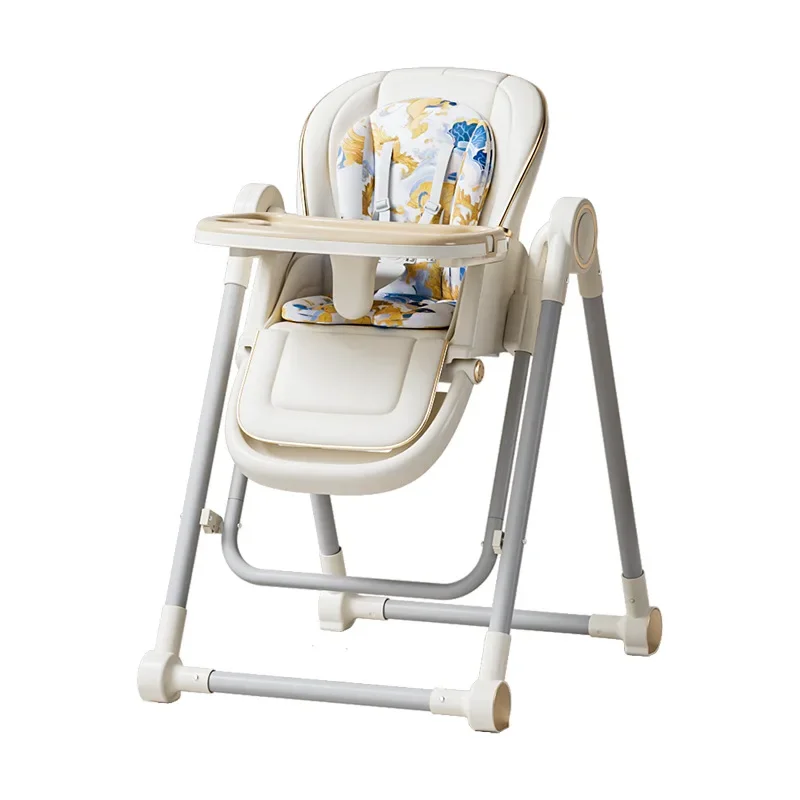 Universele babystoel met wiel, multifunctionele baby-eetkamerstoel, kinderen leren zitten, comfortabele en handige schommelstoel