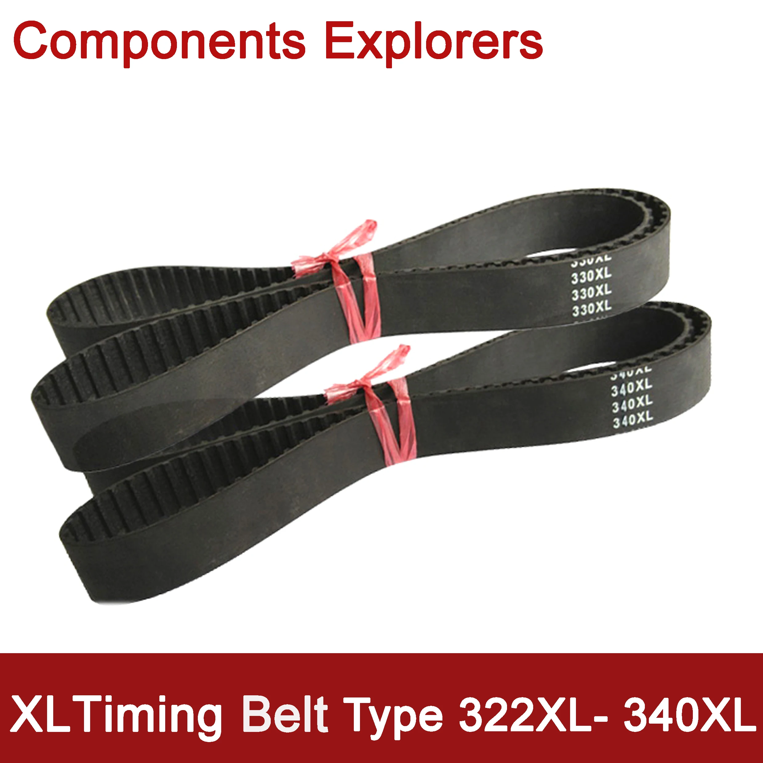 

XL Timing Belt 322XL 324XL 326XL 328XL 330XL 332XL 334XL 336XL 338XL 340XL Width10/12/15/20mm Closed Synchronous Rubber Belts