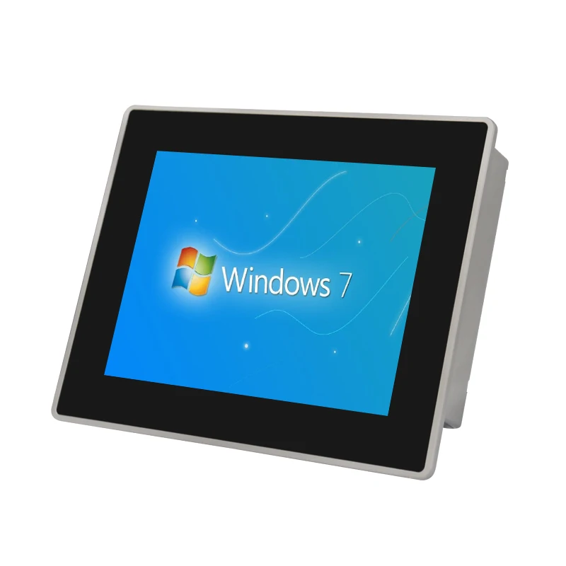 2022 Small Industrial Mini PC Windows 10/Linux 8 Inch Touch embedded Panel J1900 4GB RAM WIFI Vesa Wall Mount  All In One