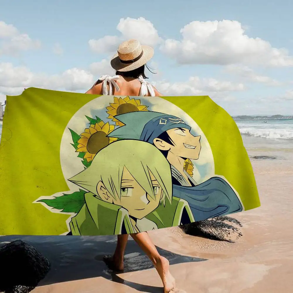 1 toalla de baño suave Shaman King, toallas de playa de microfibra grandes, toalla de secado rápido, toallas de playa para arena, toalla de piscina para viajes y natación