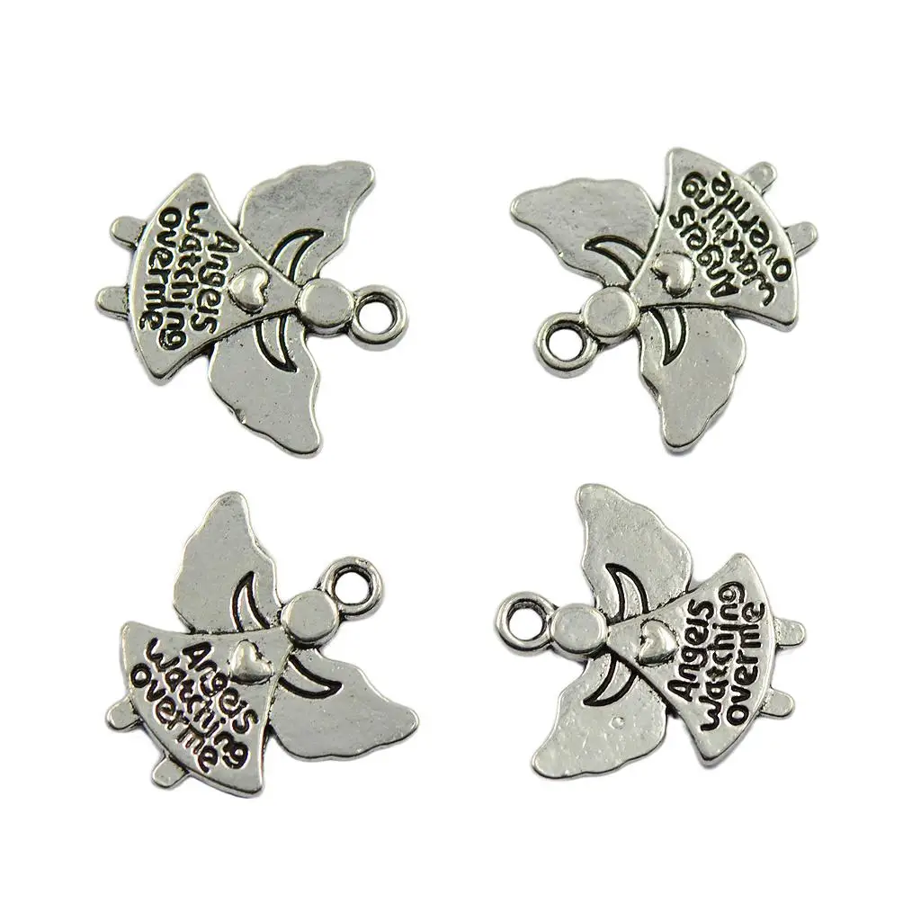 Tibetan Silver Charms Angel Pendants Jewellery Craft Antique Jewellery