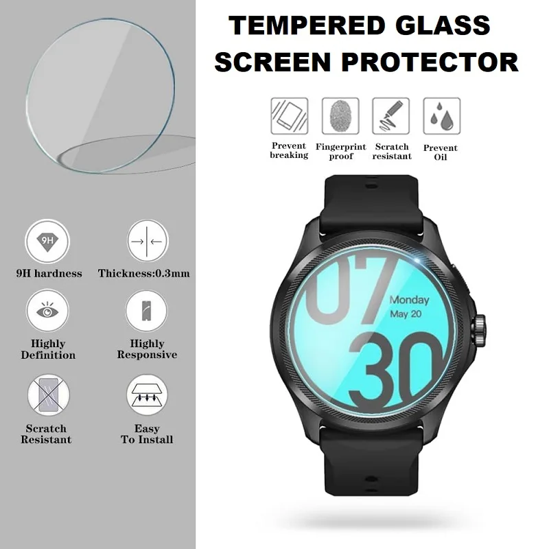 5 шт., защитная пленка для смарт-часов TicWatch Pro 5