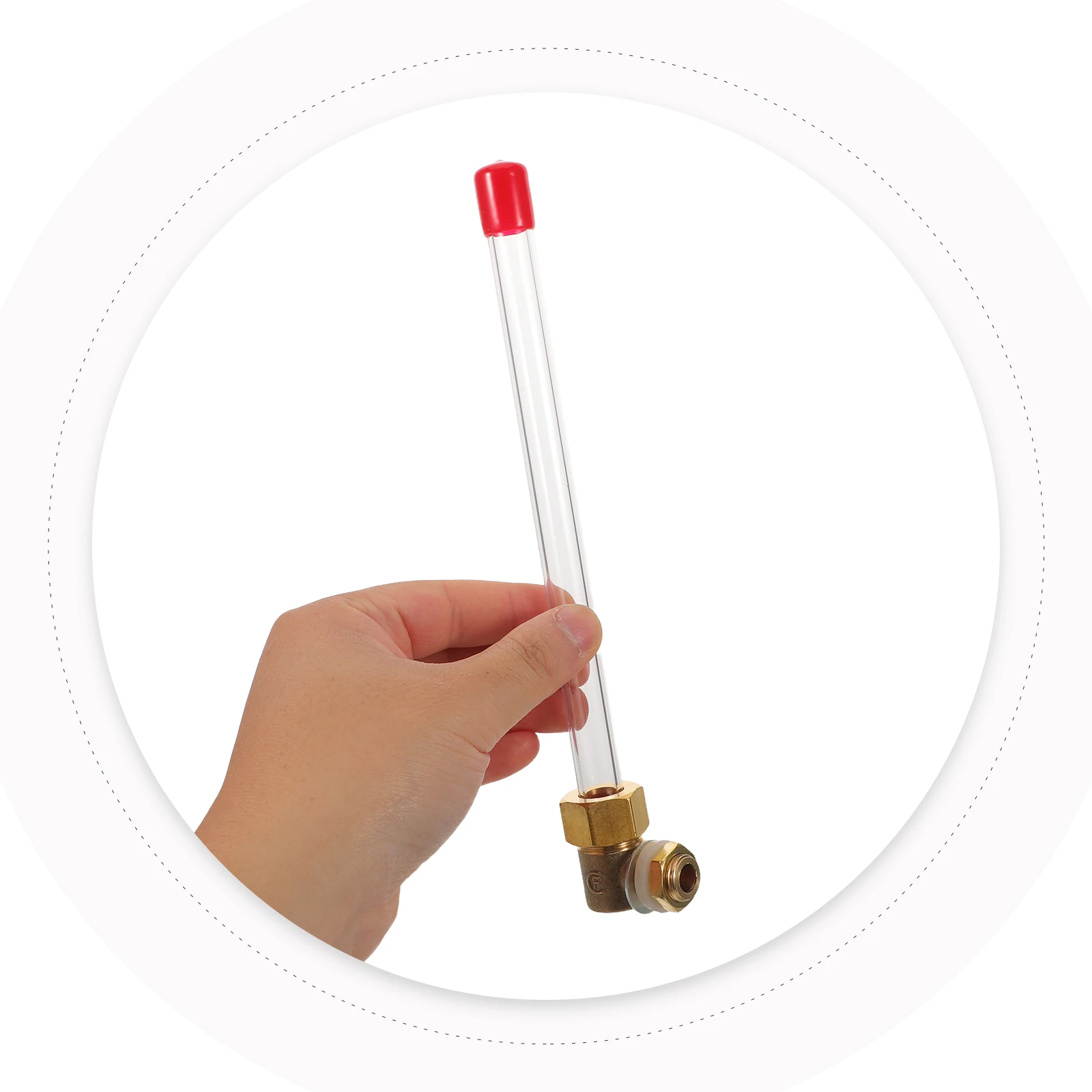 

Liquid Gauge High Transparency Acrylic Metal Tank Level Indicator For Boiler Water Monitoring Durable Water Level Tool For