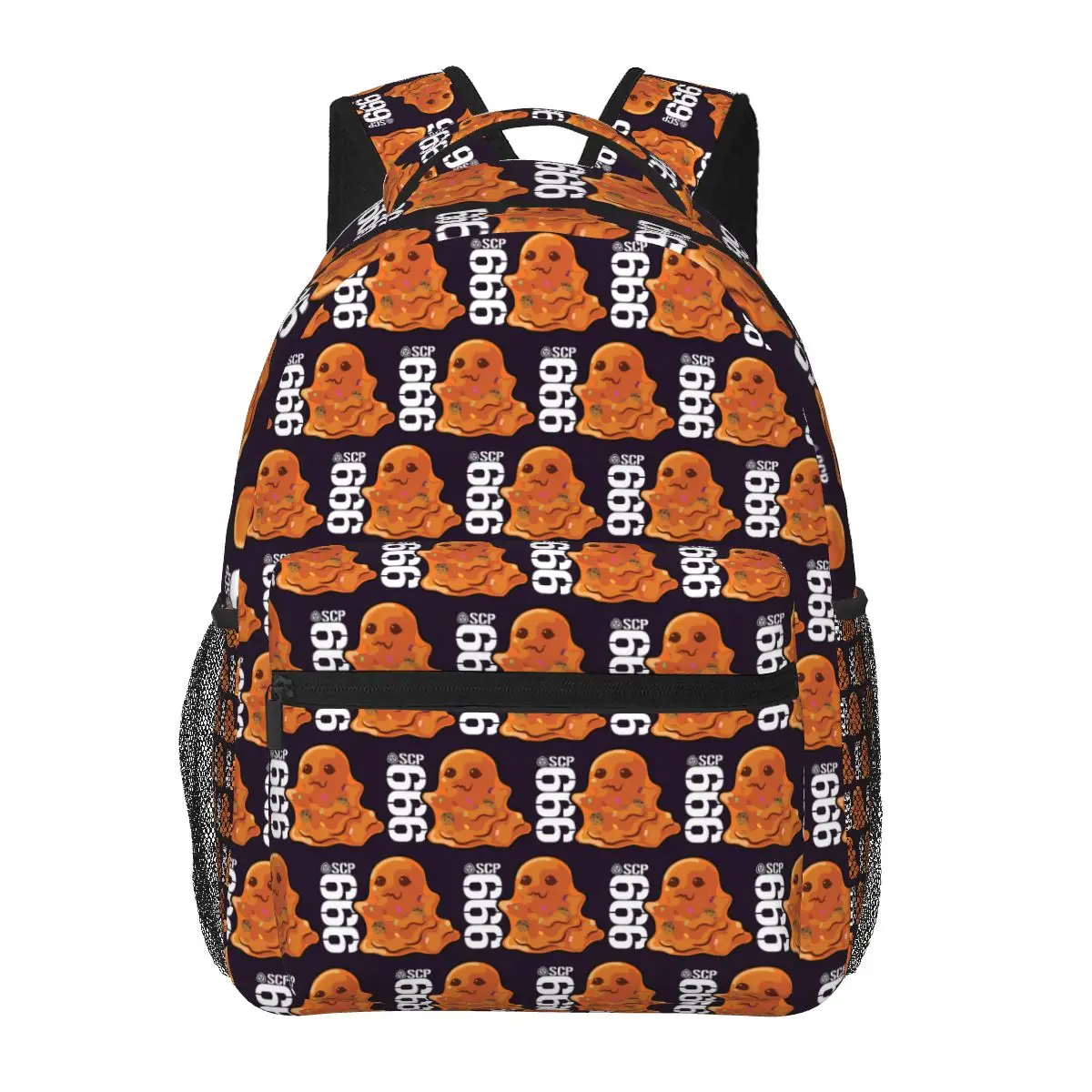 SCP 999 Tickle Monster SCP Foundation Student Backpack School Bag Hiking Travel Daypack for Boys Girls Bookbag Shoulder Bags
