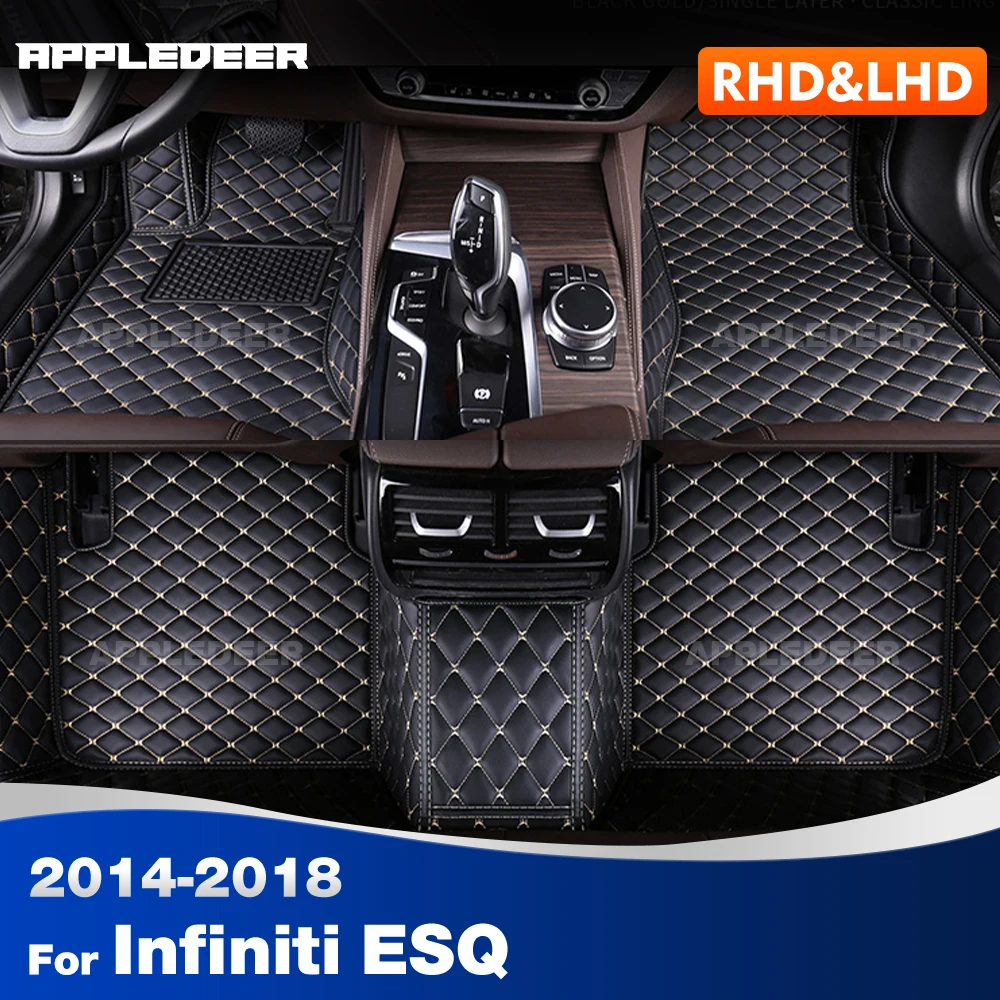 

Автомобильные коврики для Infiniti ESQ 2014 2015 2016 2017 2018, автомобильные подушечки для ног на заказ, автомобильный ковер, аксессуары для интерьера