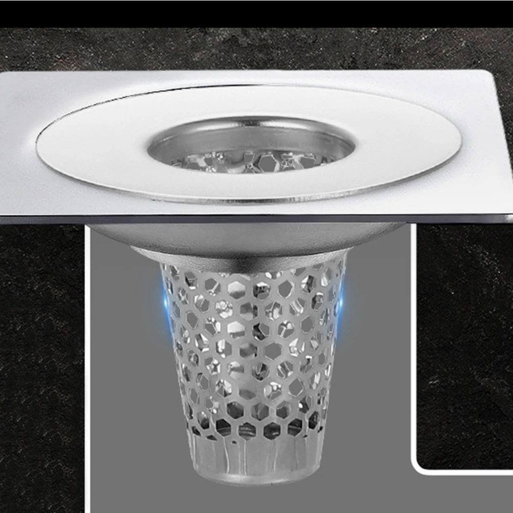 

4Pcs Metal Drain Strainer Net Floor Drain Filter Mesh for Shower Tub Sink Drainage Anti Blockage Hair Screen Filter
