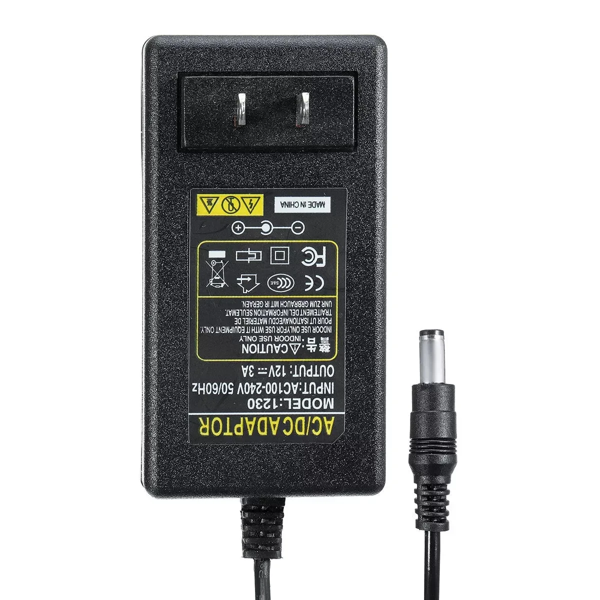 AC 100V-240V To DC 12V Lighting Transformer12V 3A Electronic Power Supply Adapter Converter LED Driver for LED Strips Light